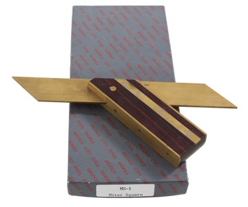 Bridge City Tool Company, Portland, Oregon, No. MS-1: Rosewood & Brass Mitre Square