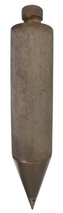 Unmarked: Massive Knurled Brass Plumb Bob