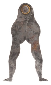 Unmarked: Pair Of Forged Iron Full Body Calipers