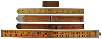 Assorted Makers: Five Non-Stanley Folding Rule