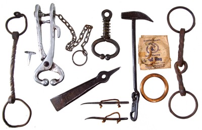 Assorted Makers: Lot Of Early Farm Accessories