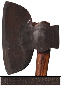 D. Simmons, Cohoes, New York: Early 11" Broad Axe