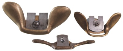 Unmarked: Three Cast Brass Patternmkr's Spoke Shaves