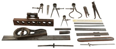 Assorted Makers: Lot Of Assorted Machinists' Tools