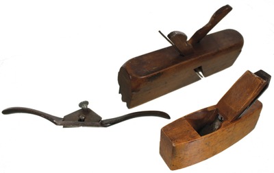 Assorted Makers: Lot Of Three Early Woodworking Tools