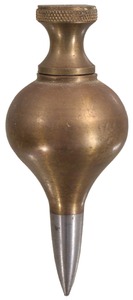 Unmarked, No. 2: Small Size Brass Plumb Bob