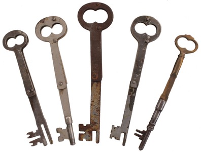 Assorted Makers: Coll. Of Five Asst. Folding Keys