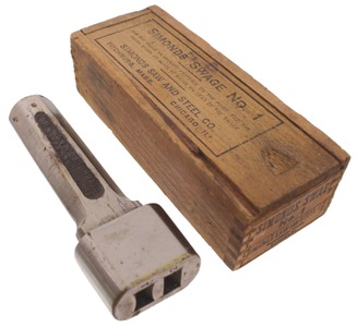 Simonds Saw Manufacturing Company, Fitchburg, Massachusetts, No. 1: Unused Saw Swaging Tool