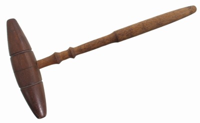 Unmarked: Unus. Mahogany Head Mallet
