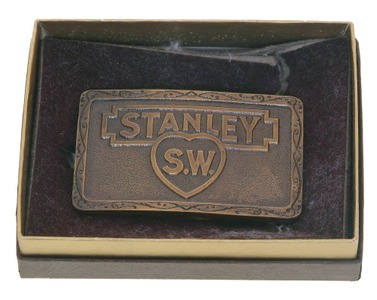 Alvin Sellens: Stanley Bronze Belt Buckle