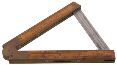 Chapin-Stephens Company, Pine Meadow, Connecticut, No. 036: Patent Inclinometer Folding Rule