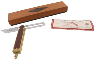 Bridge City Tool Company, Portland, Oregon, No. TB-6: Rosewood Infill Bevel