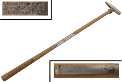A.R. Robertson (Unmarked): Two Section Bill Poster's Hammer