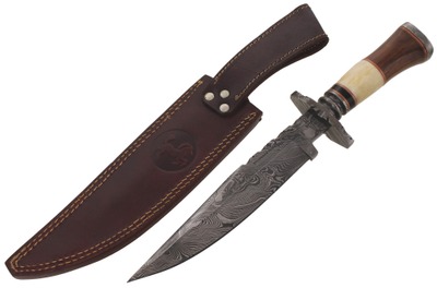 Antonio Banderas Knives, Ponte Vedra, Florida: Custom Made Damascus Steel 8" Bowie Knife