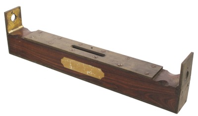 Unmarked: Fancy English R'wood & Brass Sighting Level