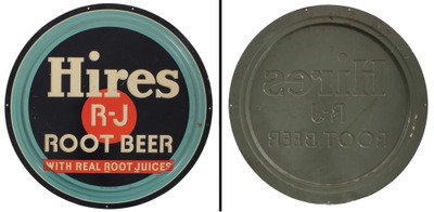 Hires Root Beer, Philadelphia, Pennsylvania: Early Emboassed Advertising Sign