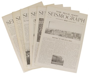 Stanley Rule & Level: Six Copies Of "The Rule Shop Seismograp