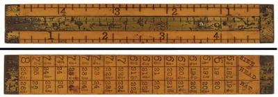 STANLEY (Unmarked), No. 212: Boxwood Hatter's Rule