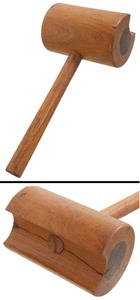Unmarked: Lignum Vitae Head Serving Mallet