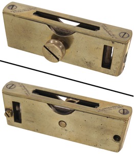 Frederick Kraengel, Buffalo, New York: Unusual Small Brass Level