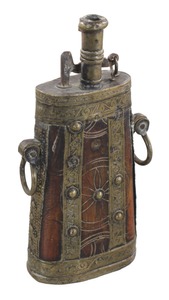 Unmarked: Early North African Powder Or Shot Flask