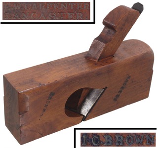 E.W. Carpenter, Lancaster, Pennsylvania: Exctra Clean 2" Skew Blade Rabbet Plane