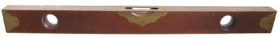 Unmarked: Showy Mahogany & Brass Spirit Level