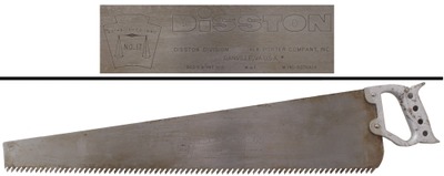 Disston Division, H.K. Porter Company, Philadelphia, Pennsylvania, No. 17: Orig. "Docking" Hvy. Duty Hand Saw