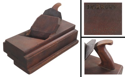 E.W. Carpenter, Lancaster, Pennsylvania: Massive 5" Width Panel Raising Plane