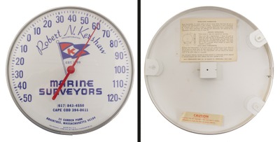 Ohio Thermometer Company, Springfield, Ohio: Extra Clean Advert. Thermometer