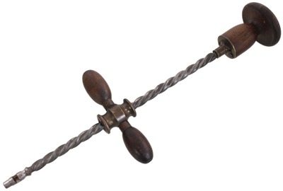 Unmarked: Rare Double Handle Archimedian Drill