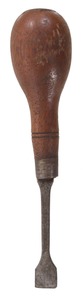 Unmarked: Early Wooden Hdl. Buttonhole Cutter