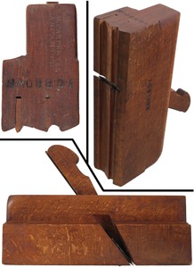 E.W. Carpenter, Lancaster, Pennsylvania: Steep Q/Ov Bead Molding Plane
