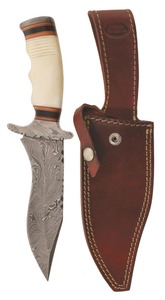 Antonio Banderas Knives, Ponte Vedra, Florida: Custom Made Damascus Steel 8" Bowie Knife