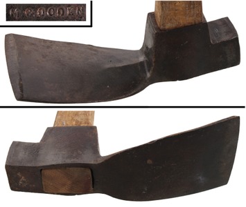M.C. Ogden, Cohoes, New York: Extra Clean 4' Carpenter's Adze