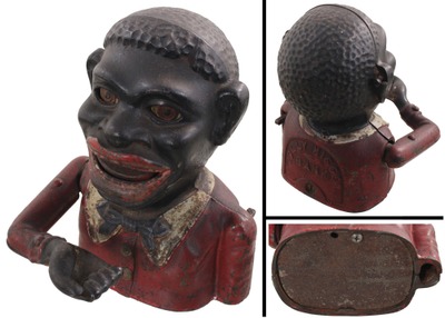 Shepard Hardware Company, Buffalo, New York: Cast Iron "Jolly Nig Ger" Mechanical Bank
