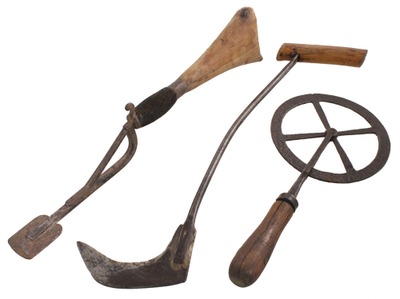 Unmarked: Three Hand Forged "Primitive" Tools