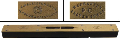 Alex. Mathieson & Son, Glasgow, Scotland, No. 9 C: Extra Clean R'wood Level