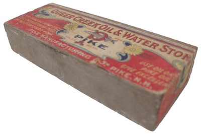 Pike Manufacturing Company, Pike, New Hampshire: Unused "Queer Creek Oil & Water Stone"