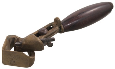 Unmarked: Cast Brass Body Lathe Rounding Tool