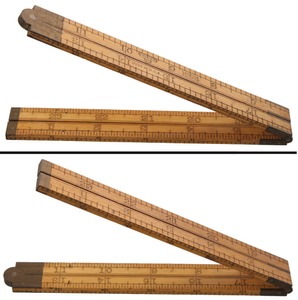 Stanley Rule & Level, No. 63 1/2: Two Foot, Four Fold Folding Rule