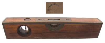 Stratton Brothers, Greenfield, Massachusetts, No. 10: Brass Bound Rosewood Level