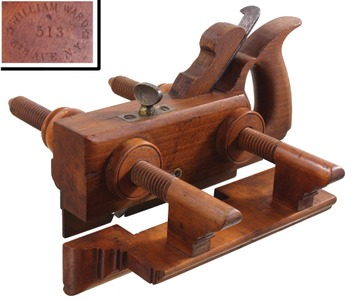 William Ward, 8th Ave., New York: Handled Beech Plow Plane