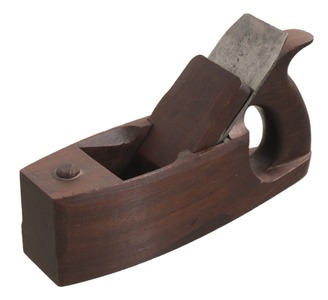 Unmarked: Handled Rosewood Smoothing Plane