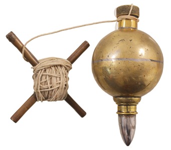 Unmarked: Massive 8 Pound Cylindrical Plumb Bo