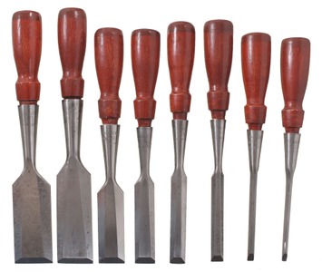 Stanley Rule & Level, No. 750: Stepped Set Of Eight Beveldge Butt Chisel