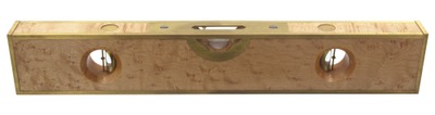 Barry Weaver, Barrington, Rhode Island: Fancy Burl & Brass Level