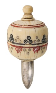 Unmarked: Decorated Bone Body Plumb Bob