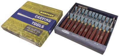William Marples & Company, Sheffield, England: Set Of 12 Extra Clea Carving Tools