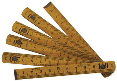 Lufkin Rule Company, Saginaw, Michigan: Early All Metric Zig-Zag Folding Rule
